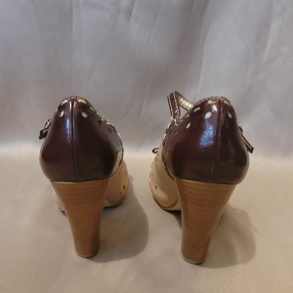 Seychelles Peep Toe Leather Pump - Picture 7 of 7